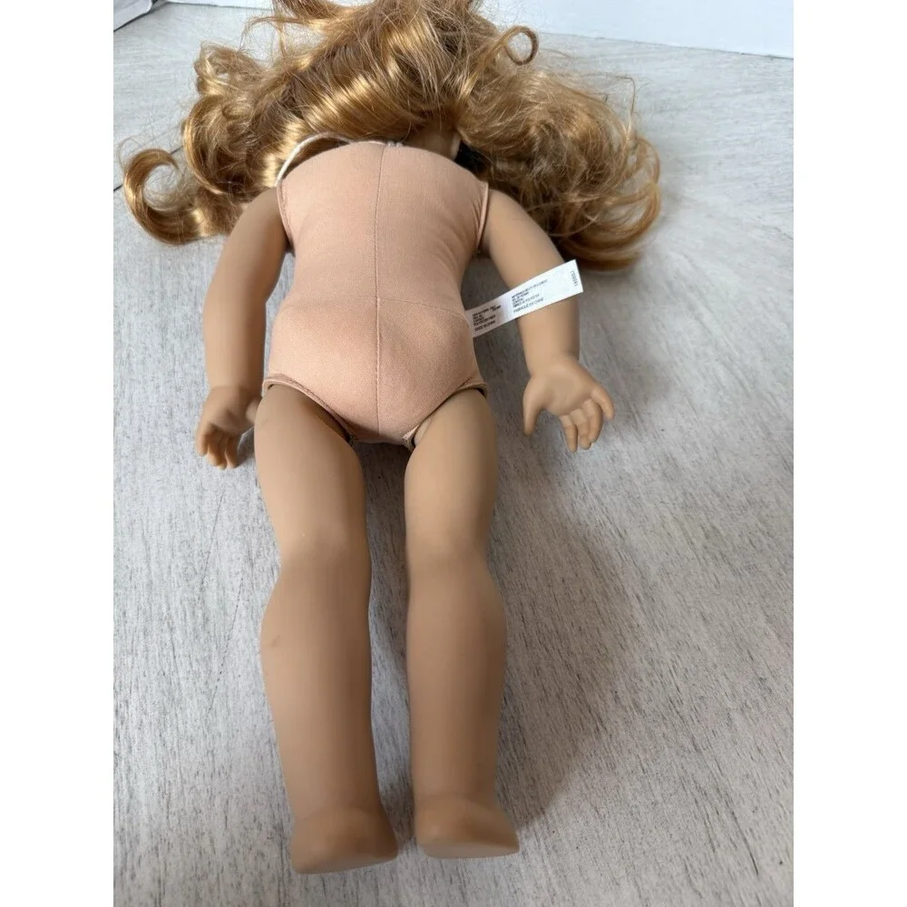 American Girl Maryellen Larkin Doll Strawberry-Blond Hair Hazel Eye Striped Dres